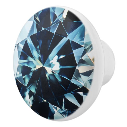 Light Sapphire Gem Muster Keramikknauf (Rechts)