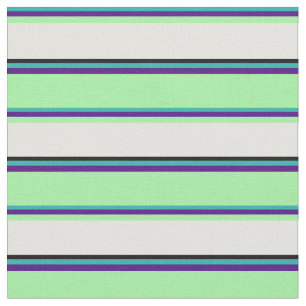 Light Sea Green, Indigo, Green, Light Cyan & Black Stoff