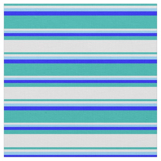 Light Sea Green, Lavendel, Light Sky Blue & Blue Stoff (Nahaufnahme)