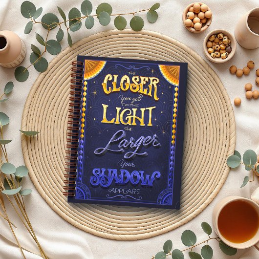 Light & Shadow Inspirational Spiral Notebook Notizblock