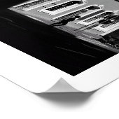Light Shadows BNW Architecture Street Cape Poster (Ecke)