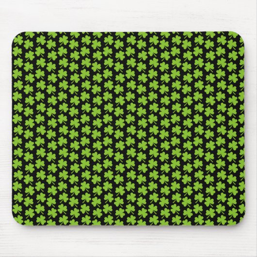 Light Shamrocks Black Mousepad (Vorne)