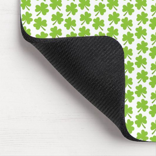 Light Shamrocks White Mousepad (Ecke)