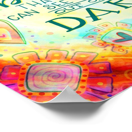 Light Shine Inspiriere Zitat Herzinfarkt Poster (Ecke)