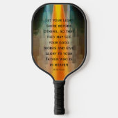 Light Shine Scripting Pickleball Paddle (Vorderseite)