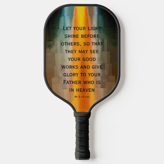 Light Shine Scripting Pickleball Paddle (Vorderseite)