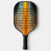 Light Shine Scripting Pickleball Paddle (Rückseite)