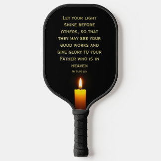 Light Shine Scripting Pickleball Paddle