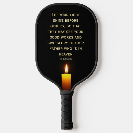 Light Shine Scripting Pickleball Paddle (Vorderseite)
