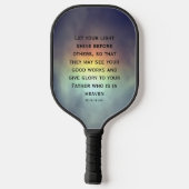 Light Shine Scripting Pickleball Paddle (Rückseite)