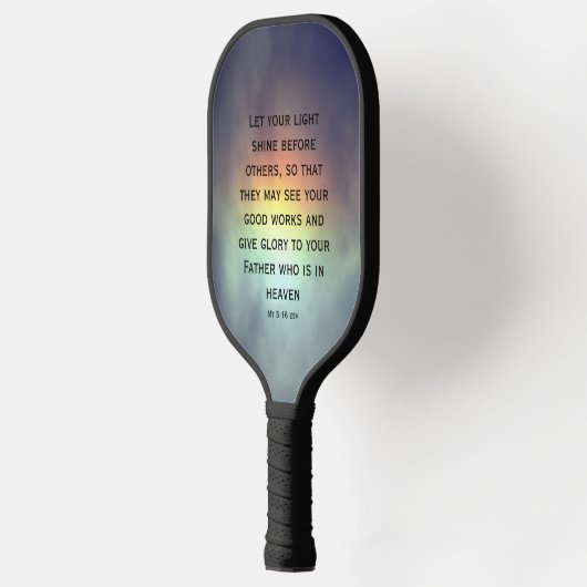 Light Shine Scripting Pickleball Paddle (Links)