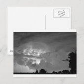 Light Show Black and White Postkarte (Vorne/Hinten)