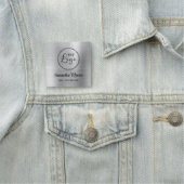 Light Silber Ombre Ihr Firmenlogo hier Namensschild (Beispiel)