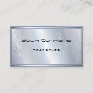 Light Silver Abstrakt Textured Business Card Visitenkarte