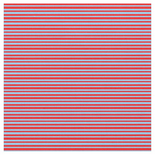 Light Sky Blau und Rot Farbmuster Stoff (Nahaufnahme)