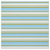 Light Sky Blue, Beige & Green Colos Muster Stoff (Muster)