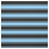 Light Sky Blue & Black Colos Muster Stoff (Muster)