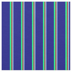 Light Sky Blue, Brown, Green und Blue Colored Stoff