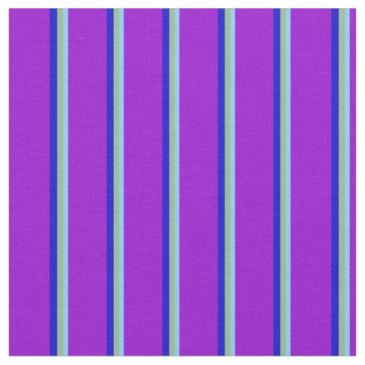 Light Sky Blue, Dark Sea Green, Blue & Dark Violet Stoff (Nahaufnahme)