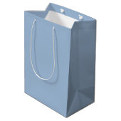 Light Sky Blue Gift Bag Mittlere Geschenktüte (Rückseite Schrägansicht)