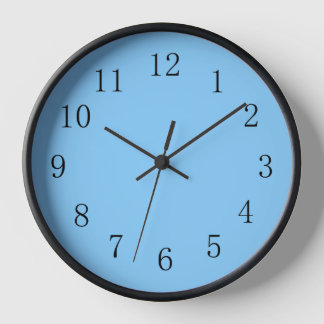 Light Sky Blue Kitchen Wall Clock Wanduhr