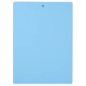 Light Sky Blue modische One Color Klemmbrett (Rückseite)
