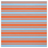 Light Sky Blue & Red Lines Muster Stoff (Muster)