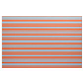 Light Sky Blue & Red Lines Muster Stoff (Fat Quarter (45,7 x 55,9 cm))