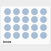 Light Sky Blue - Round Sticker (Blatt)