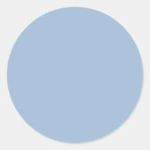Light Sky Blue - Round Sticker (Vorderseite)