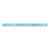 Light Sky Blue Satin Ribbon - Personalisierte Ribb Satinband (Vorderseite)