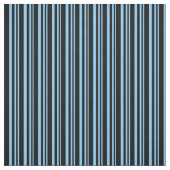 Light Sky Blue und Black Cfarbene Streifen Stoff (Muster)