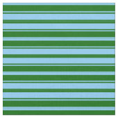 Light Sky Blue und Dark Green Lined Pattern Stoff (Nahaufnahme)
