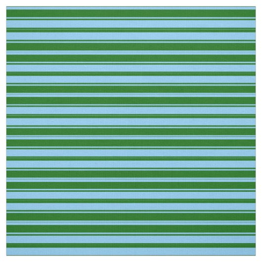 Light Sky Blue und Dark Green Lined Pattern Stoff (Muster)
