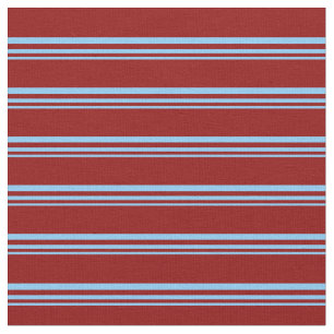 Light Sky Blue und Dark Red Colored Pattern Stoff