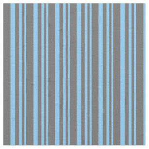 Light Sky Blue und Dim Gray Striping Muster Stoff