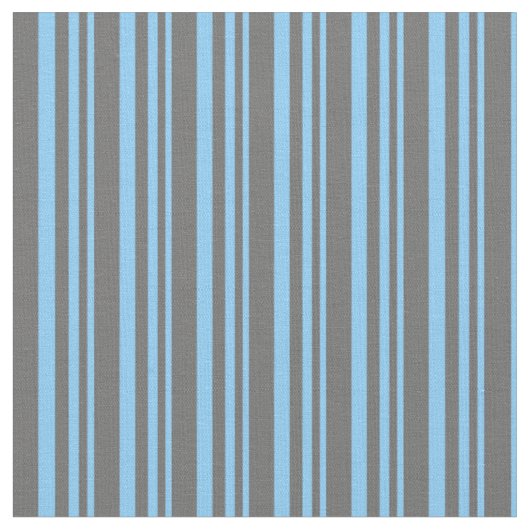 Light Sky Blue und Dim Gray Striping Muster Stoff (Nahaufnahme)