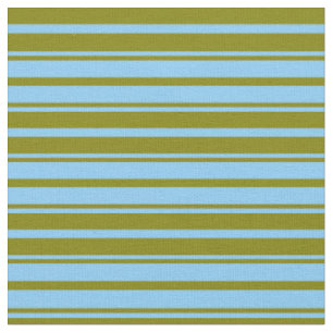 Light Sky Blue und Green Lined/Strip Muster Stoff