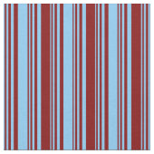 Light Sky Blue und Maroon Lined Pattern Stoff (Nahaufnahme)