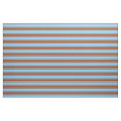 Light Sky Blue und Sienna Streifen/Linienmuster Stoff (Fat Quarter (45,7 x 55,9 cm))