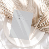 Light Slate Blue Flat Blank Table Guest Platzkarte