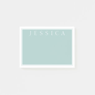 Light Slate Blue Gray Ihr Name Post-it Klebezettel