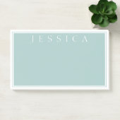 Light Slate Blue Gray | Ihr Name Post-it Klebezettel (Büro)