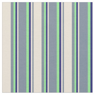 Light Slate Grau, Bisque, Midnight Blue & Green Stoff
