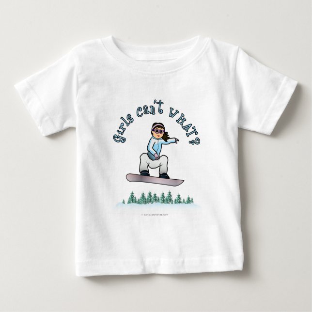 Light Snowboarder Baby T-shirt (Vorderseite)