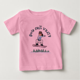 Light Snowboarder Baby T-shirt