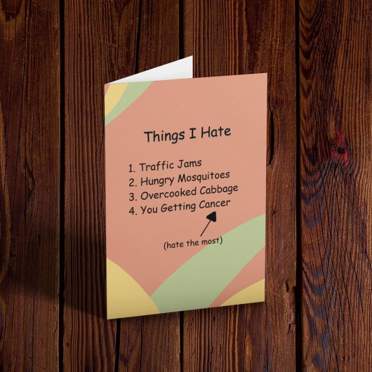 Light Spaß zur Unterstützung von Krebs Karte