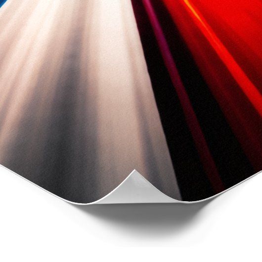 Light Speed Stripes Art Poster (Ecke)