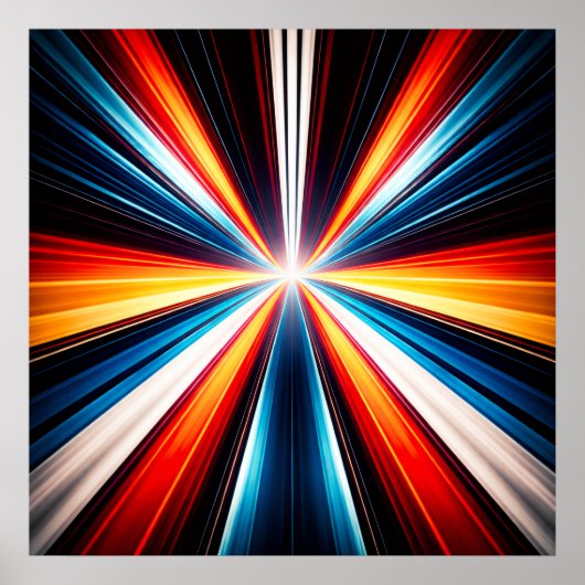 Light Speed Stripes Art Poster (Vorne)