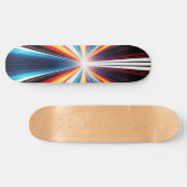 Light Speed Stripes Art Skateboard (Horizontal)
